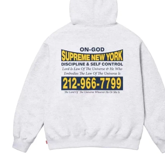 L FW24 Black&Grey HOODED M S XL SWEATSHIRT ON Sapphire GOD 0928